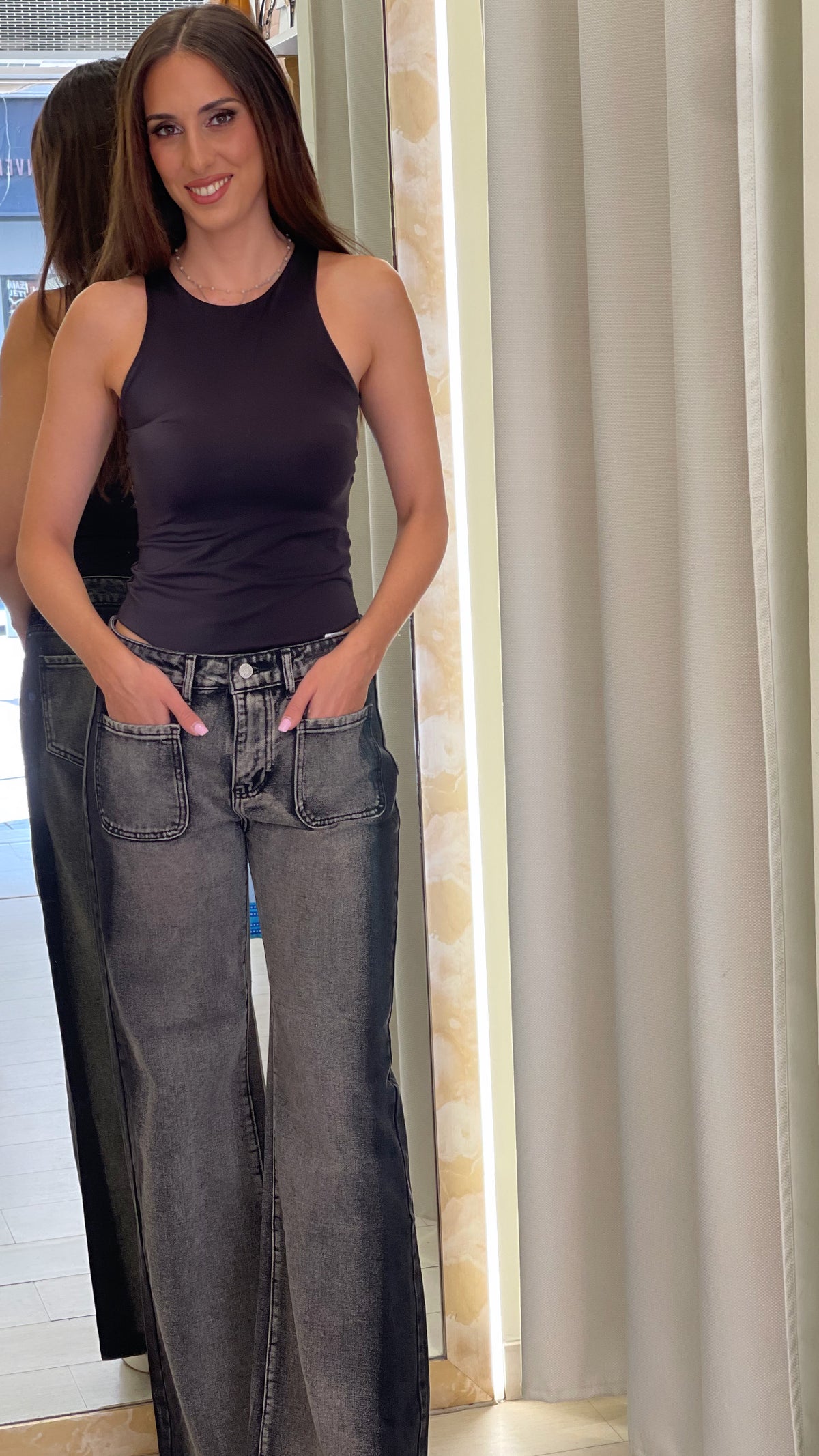 Τζην ψηλομεσο wide leg