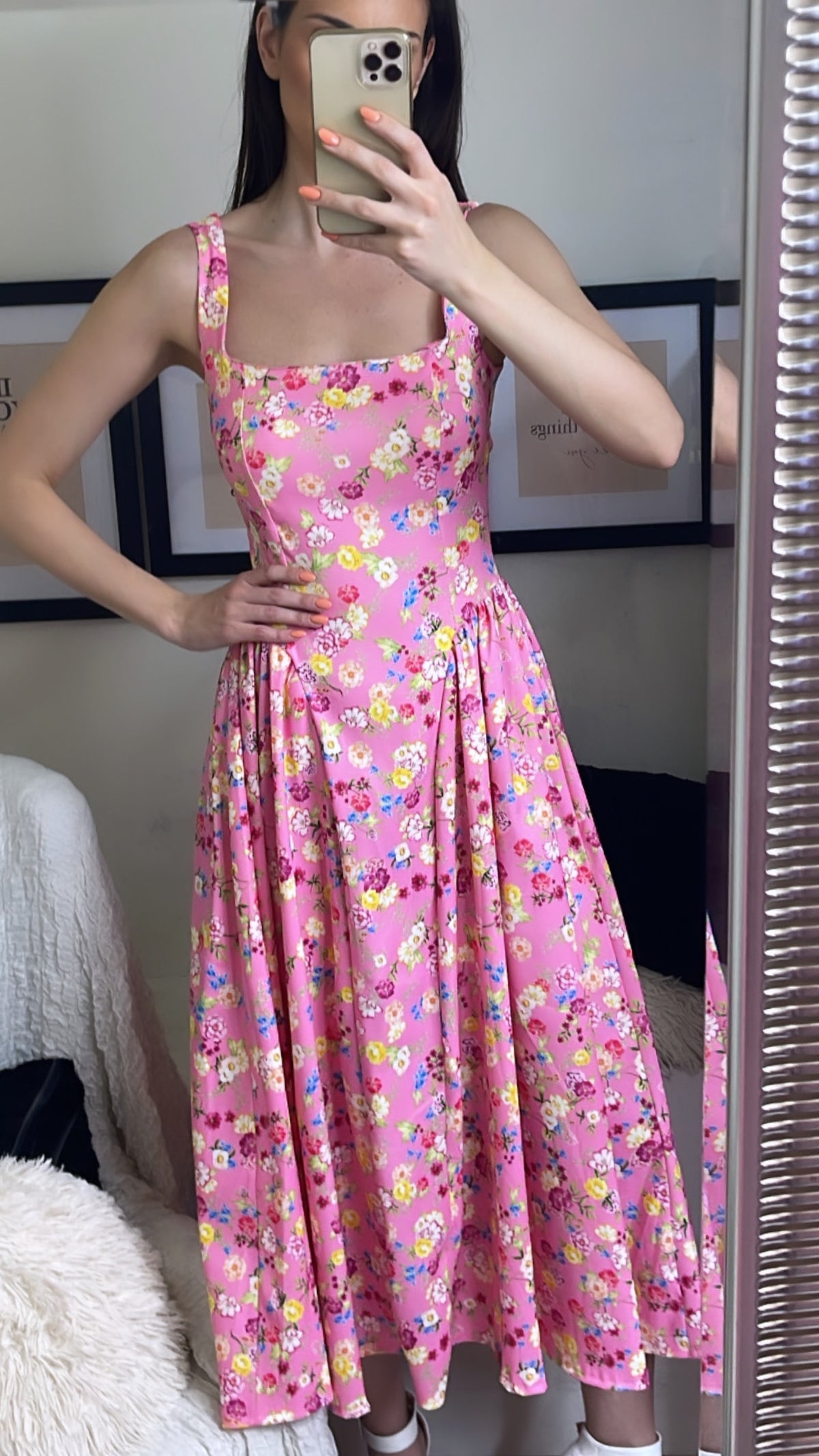 Midi φόρεμα floral - Love Me More Boutique by Patty