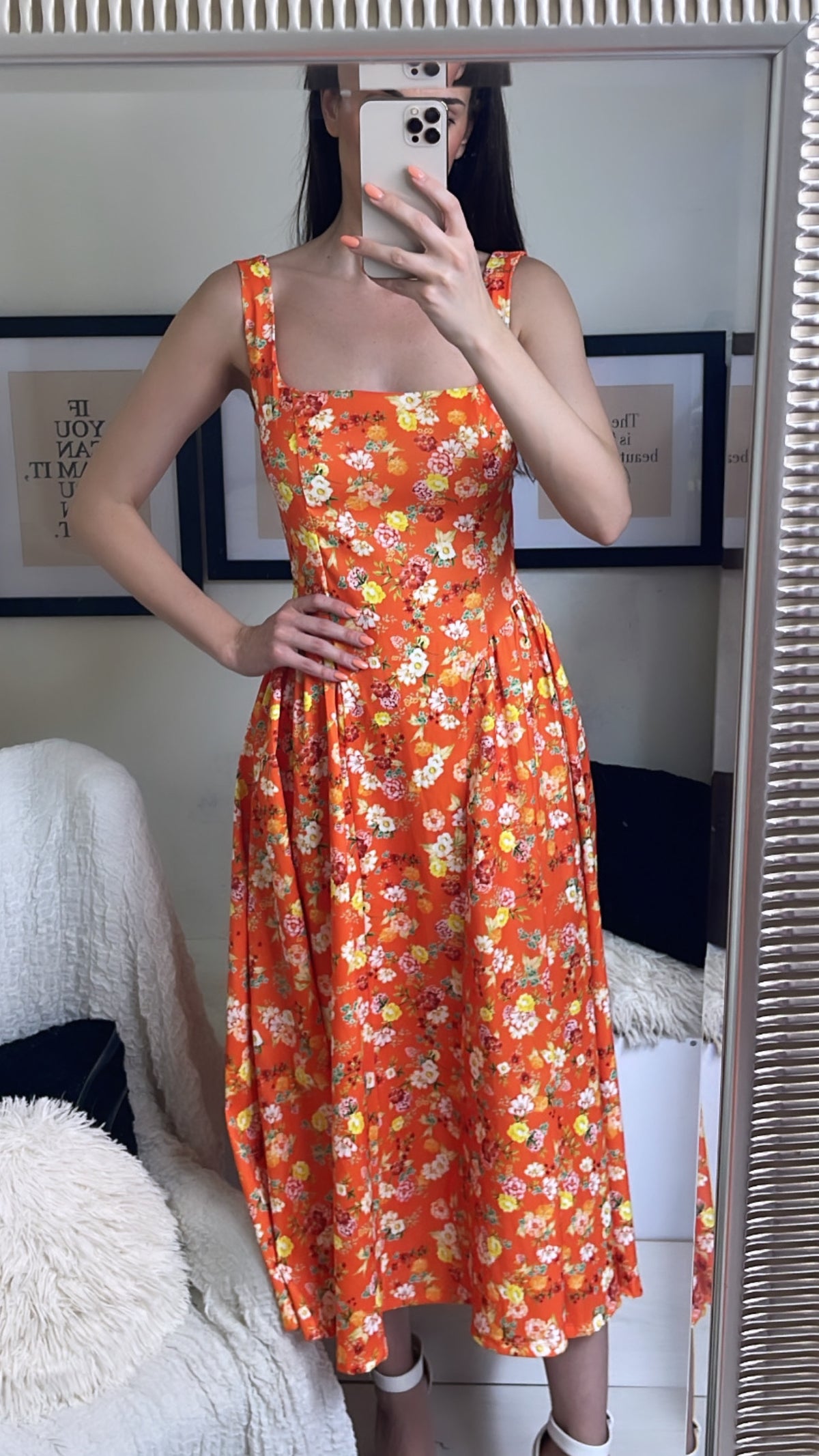 Midi φόρεμα floral