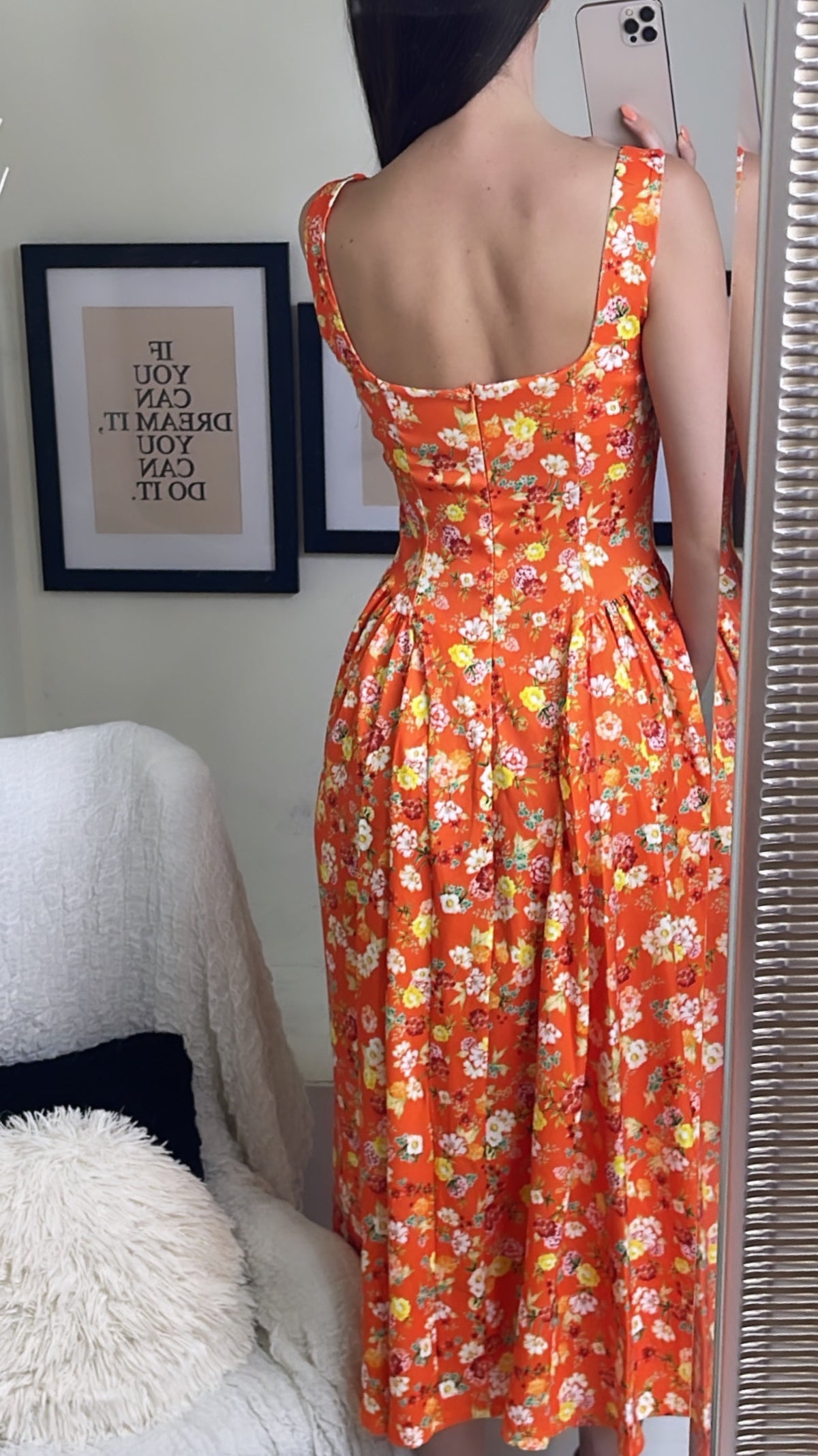 Midi φόρεμα floral